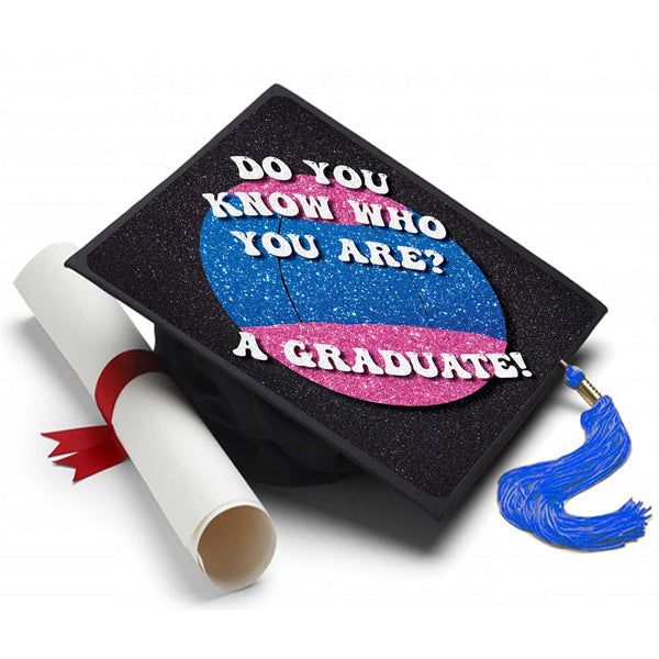 Harry Styles - Do You Know Who You Are? Grad Cap Tassel Topper - Tassel Toppers - Professionally Decorated Grad Caps