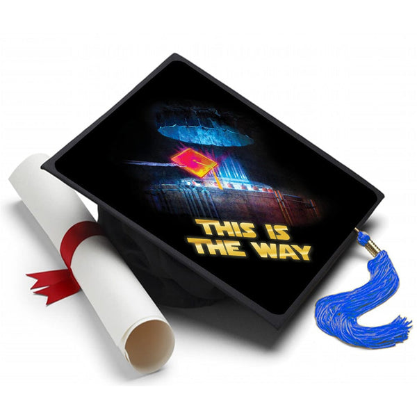 Mandalorian This is the Way Grad Cap Tassel Topper, Class of 2026, Graduation Gifts - Tassel Toppers - Professionally Decorated Grad Caps