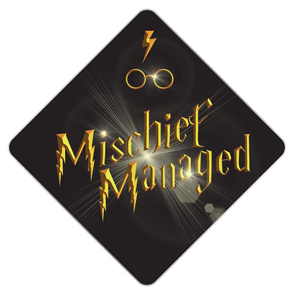 Mischief Managed Grad Cap Tassel Topper, Class of 2026, Graduation Gifts - Tassel Toppers - Professionally Decorated Grad Caps
