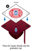 Mischief Managed Grad Cap Tassel Topper - Tassel Toppers - Professionally Decorated Grad Caps