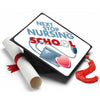 Next Stop Nursing School Grad Cap Tassel Topper, Class of 2026, Graduation Gifts - Tassel Toppers - Professionally Decorated Grad Caps
