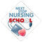 Next Stop Nursing School Grad Cap Tassel Topper - Tassel Toppers - Professionally Decorated Grad Caps