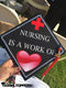 Nursing is a Work of Heart Grad Cap Tassel Topper - Tassel Toppers - Professionally Decorated Grad Caps