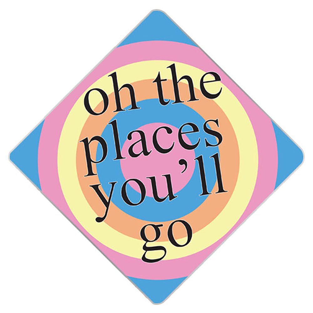 Oh The Places You'll Go Grad Cap Tassel Topper, Class of 2026, Graduation Gifts - Tassel Toppers - Professionally Decorated Grad Caps