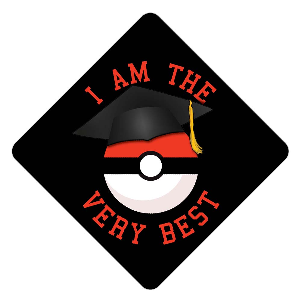 Pokemon Master - Grad Cap Tassel Topper, Class of 2026, Graduation Gifts - Tassel Toppers - Professionally Decorated Grad Caps