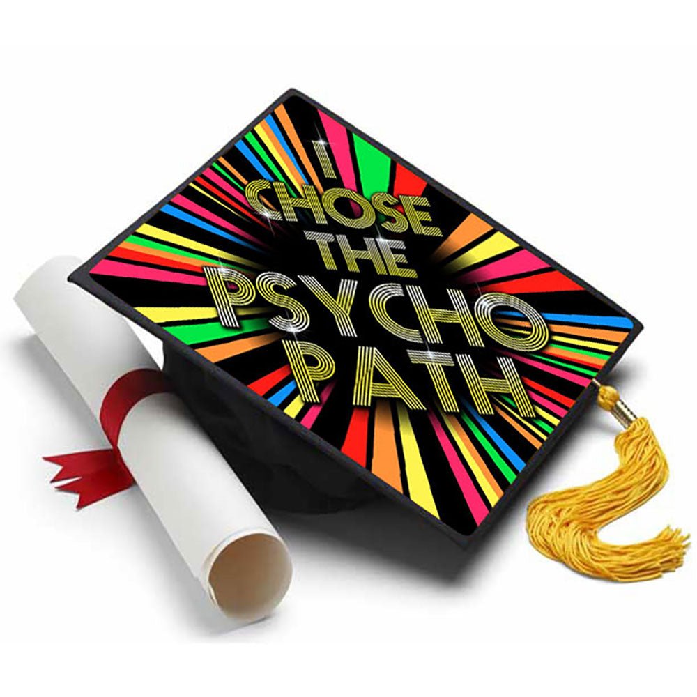 Psychology Major Grad Cap Tassel Topper, Class of 2026, Graduation Gifts - Tassel Toppers - Professionally Decorated Grad Caps