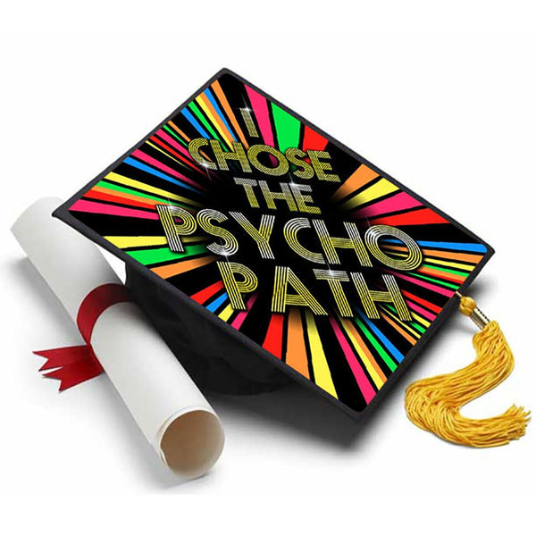 Psychology Major Grad Cap Tassel Topper, Class of 2026, Graduation Gifts - Tassel Toppers - Professionally Decorated Grad Caps