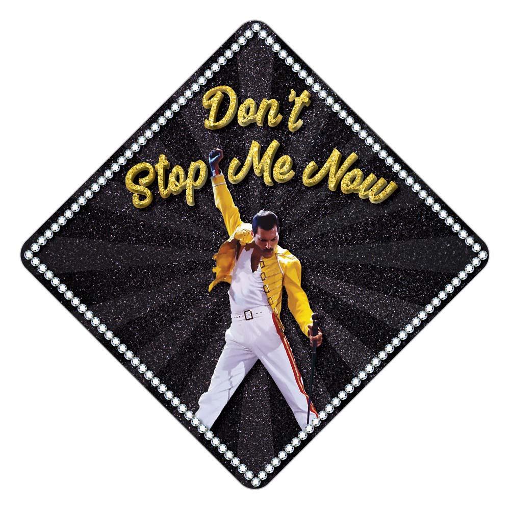 Queen - Don't Stop Me Now Grad Cap Tassel Topper, Class of 2026, Graduation Gifts - Tassel Toppers - Professionally Decorated Grad Caps