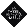 Tassel was Worth the Hassle Grad Cap Tassel Topper, Class of 2026, Graduation Gifts - Tassel Toppers - Professionally Decorated Grad Caps