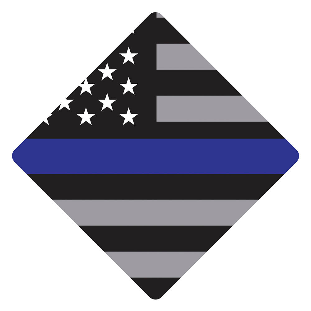 Thin Blue Line Flag Grad Cap Tassel Topper, Class of 2026, Graduation Gifts - Tassel Toppers - Professionally Decorated Grad Caps