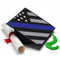 Thin Blue Line Flag Grad Cap Tassel Topper - Tassel Toppers - Professionally Decorated Grad Caps