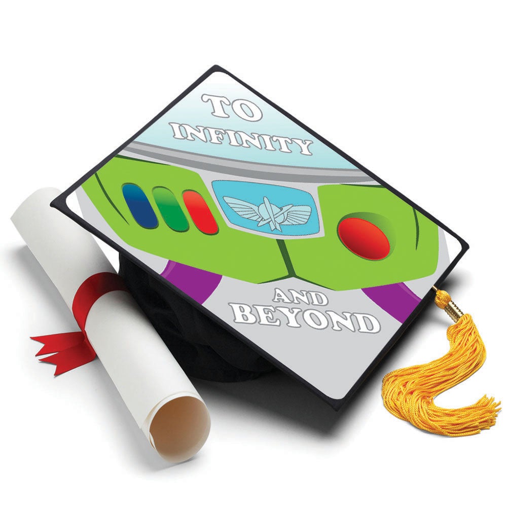 To Inifinity And Beyond - Toy Story Grad Cap Tassel Topper, Class of 2026, Graduation Gifts - Tassel Toppers - Professionally Decorated Grad Caps
