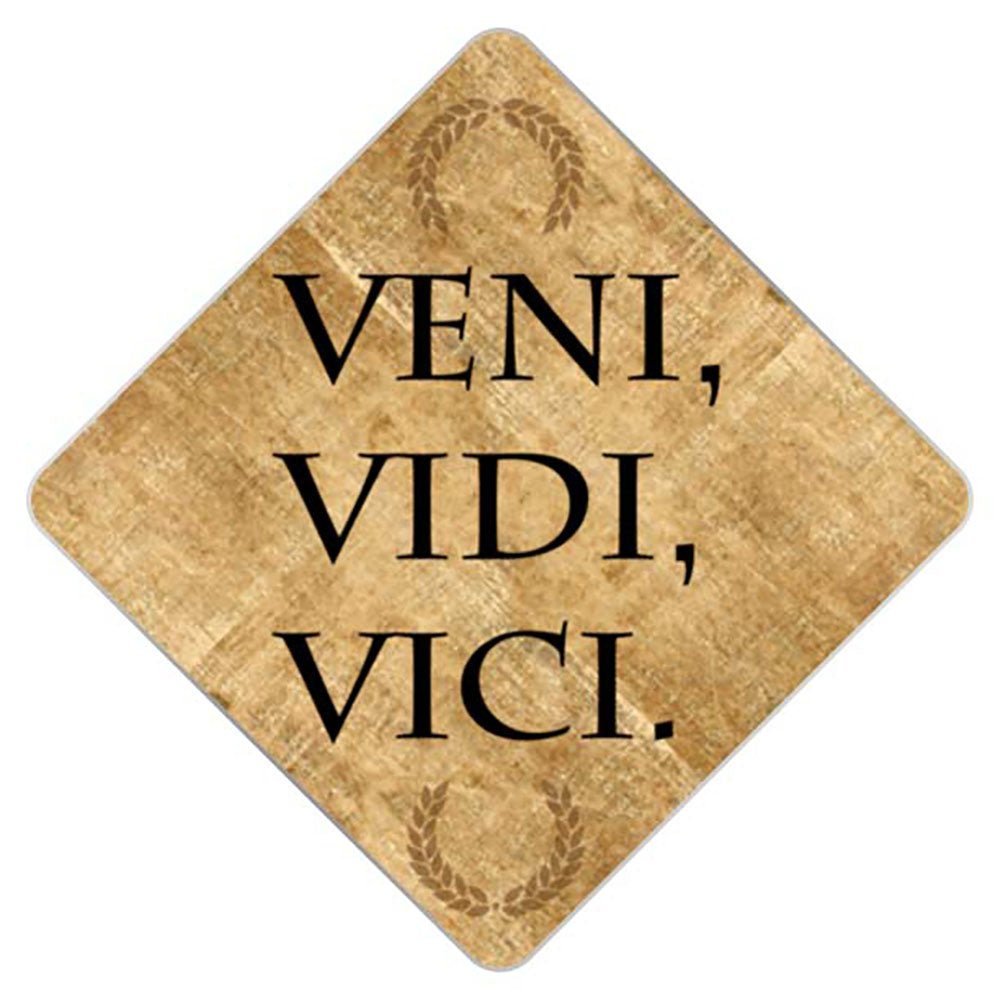Veni Vidi Vici Grad Cap Tassel Topper, Class of 2026, Graduation Gifts - Tassel Toppers - Professionally Decorated Grad Caps