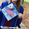 When Pigs Fly Grad Cap Tassel Topper, Class of 2026, Graduation Gifts - Tassel Toppers - Professionally Decorated Grad Caps